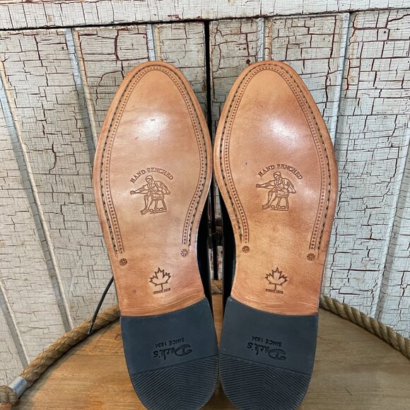 Dack's Uptown Hand Bench Made Men's Derby Shoes Black 12 /13 - Picture 4 of 6